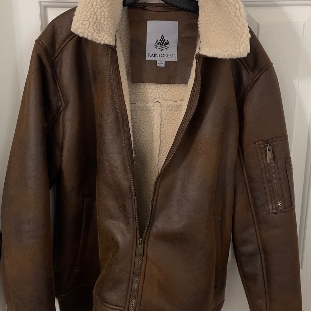 Rainforest Brown Shearling Jacket